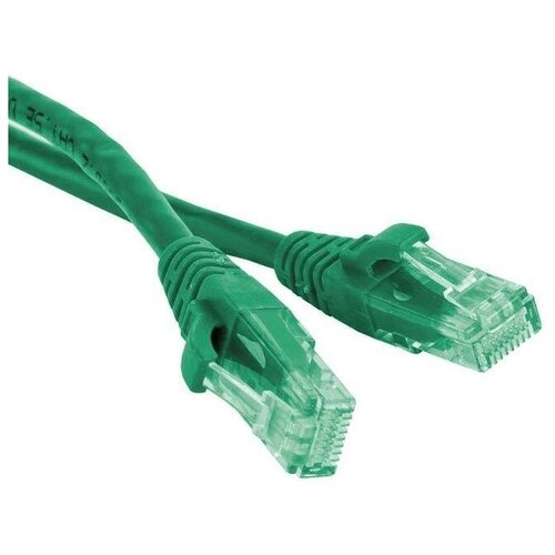 Патч-корд RJ45 - RJ45, 4 пары, UTP, категория 6, 2 м, зеленый, LSZH, LANMASTER LAN-PC45/U6-2.0-GN 1 м 2 м 3 м 5 м 10 м 15 м 20 м rj45 cat6 ethernet сетевой lan кабель плоский utp патч роутер интересный лот ультратонкий и плоский профиль