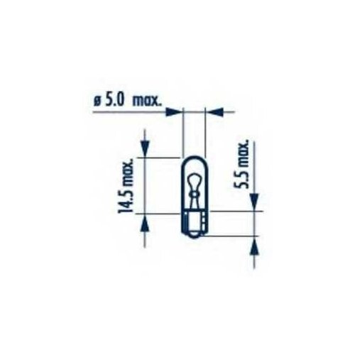 Лампа доп. освещ. 24V 1.2W W1,2W (картон) (мин. 10 шт.) NARVA 17040