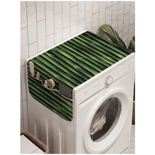 фото Органайзер ambesonne для хранения "бамбуковые стебли" на стиральную машину, 45x120 см