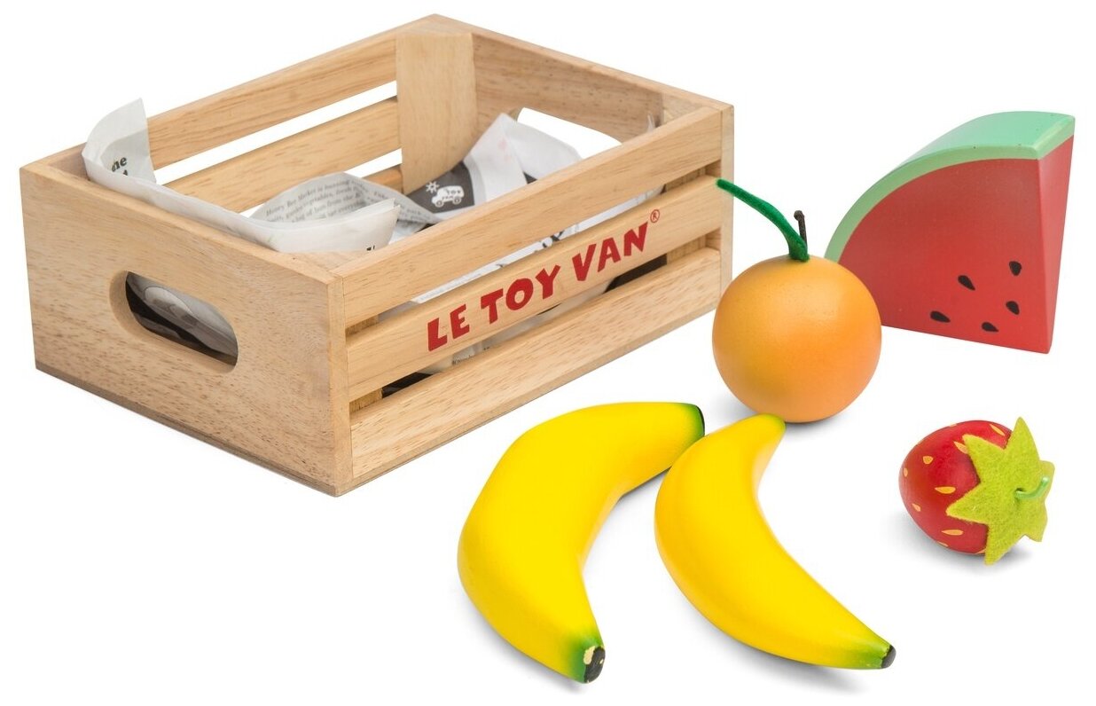 Игровой набор Le Toy Van Honeybee Market Фрукты в ящике - фото №2