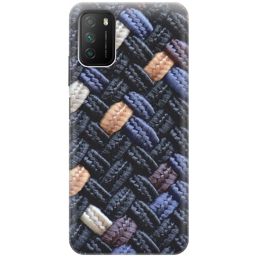 фото Силиконовый чехол на xiaomi redmi 9t / poco m3 / сяоми поко м3 / сяоми редми 9т с принтом "сплетение gosso