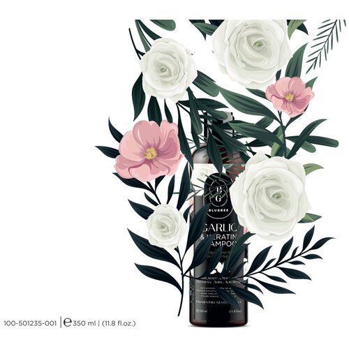 BLUGREE: шампунь С чесноком И кератином