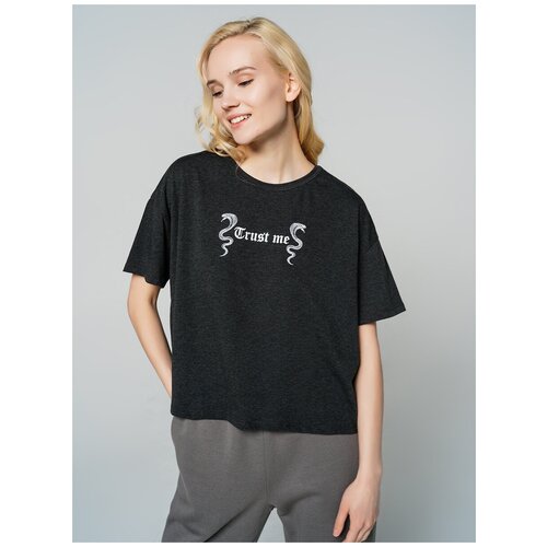 фото Футболка твое, размер xs, темно-серый меланж