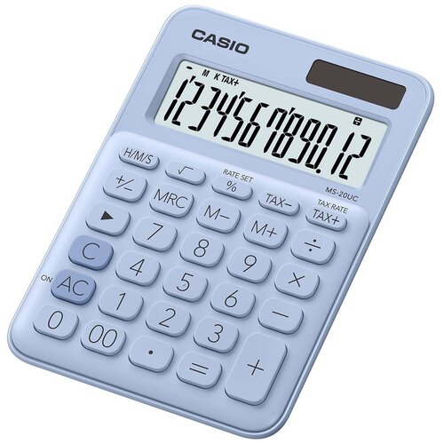 Калькулятор Casio MS-20UC-LB-S-EC светло-голубой