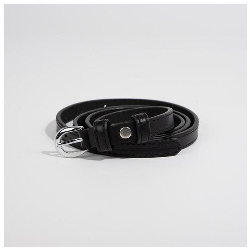 фото Ремень женский, ширина 1,4 см, винт, пряжка металл, цвет чёрный mikimarket