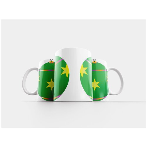 фото Кружка "рождественские украшения, пуля, рождественская елка" 320 мл lotsprints