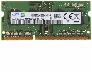 Оперативная память DDR3L 4Gb 1600 Mhz Samsung M471B5173DB0-YK0 So-Dimm PC3L-12800