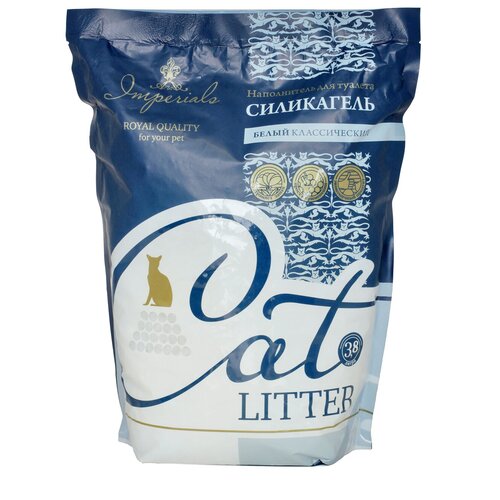 Imperials - силикагелевый наполнитель для кошачьего туалета (синие + белые кристаллы) 3.8 л. 110400 (2 шт)
