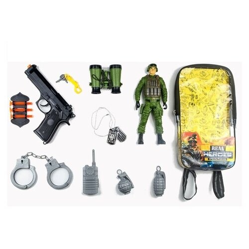 фото Набор военный в рюкзачке junfa toys