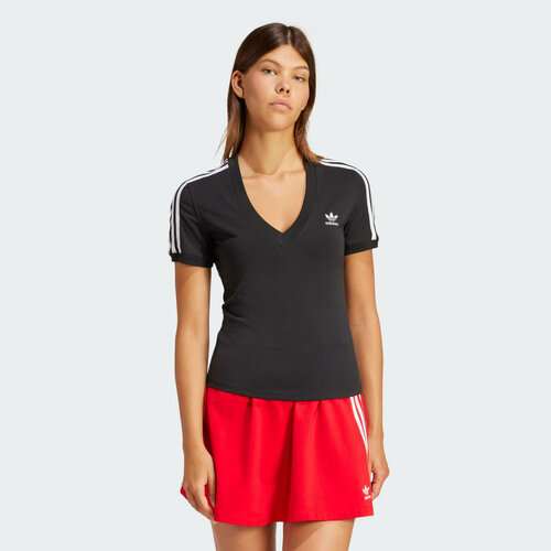 Футболка adidas Originals, размер XS INT, черный футболка adidas originals хлопок стрейч размер 32 розовый
