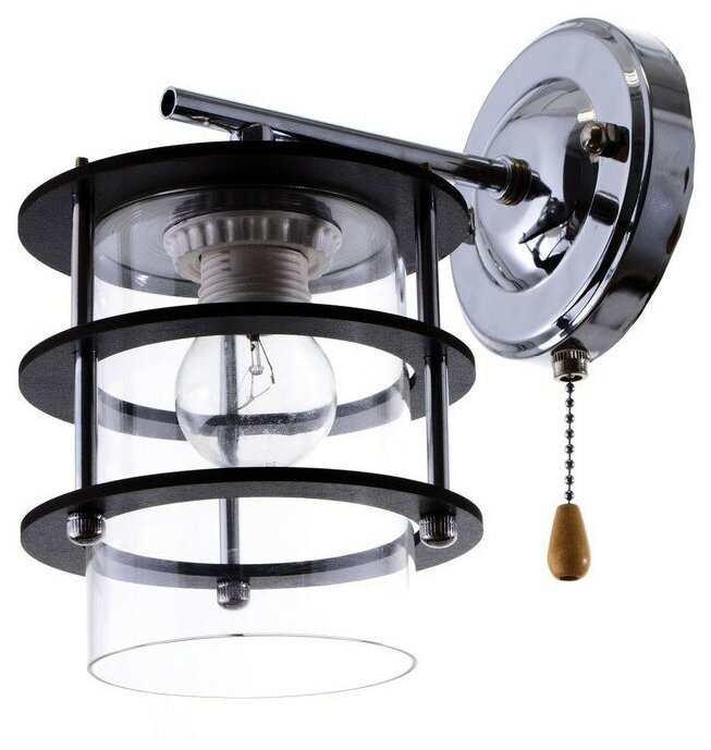 фото Бра 2018/1 E27 60Вт хром 15х12х18 см