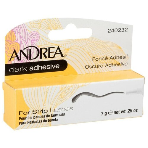 Andrea Dark Adhesive for Strip Lashes Клей для ресниц без формальдегида, темный, 7 г