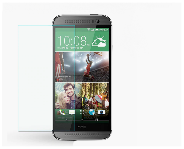 Защитное противоударное стекло MyPads на HTC Desire 626 /626 G+ Dual Sim с олеофобным покрытием (только на плоскую поверхность экрана, не закрыва.