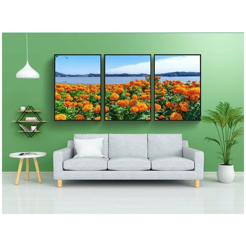 фото Набор модулных постеров для интерьера "корея, инчхон, канхвадо" 60x90 см. в тубусе, без рамки lotsprints