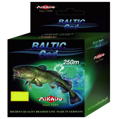 Плетеный шнур MIKADO Baltic Cod d=0.24 мм, 250 м, 19.3 кг, Fluo, 1 шт.