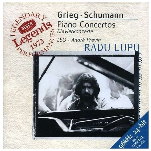 AUDIO CD Grieg / Schumann: Piano Concertos. Radu Lupu, London Symphony Orchestra, AndrE Previn. 1 CD audio cd mozart favourite piano concertos 2 cd