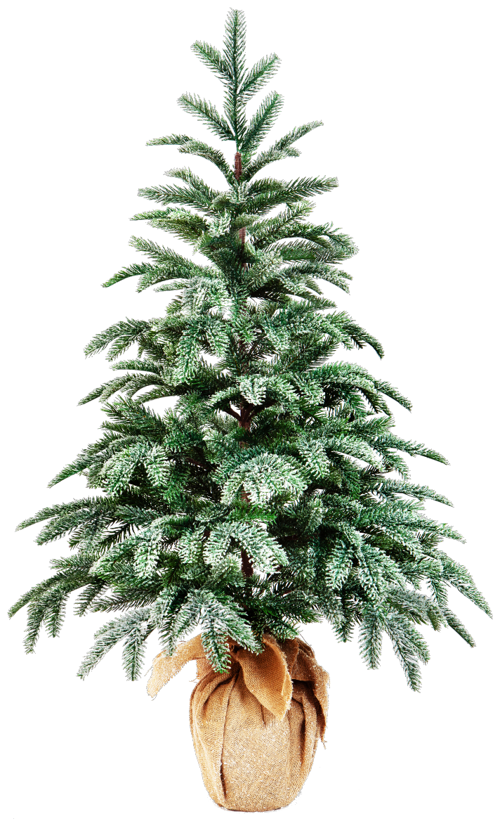 Ель искусственная Crystal Trees Вискри в мешке KP19180 180 см зеленая заснеженная - фото №1