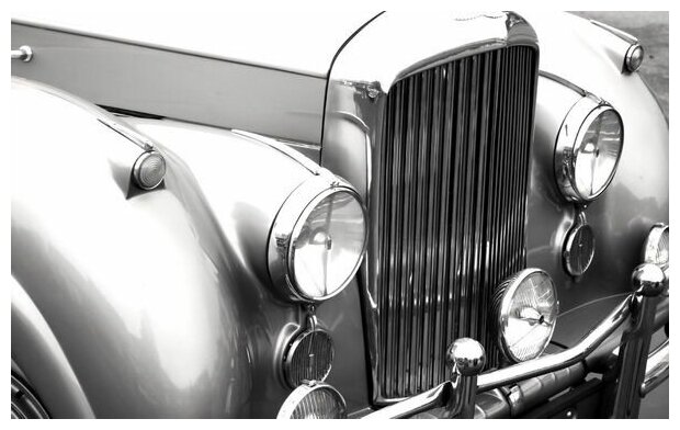Постер на холсте Ретро автомобиль (Retro car) №25 65см. x 40см.