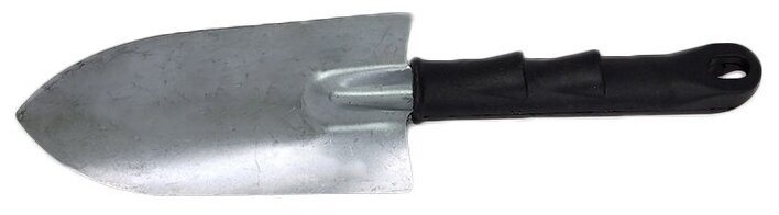 Совок (лопатка) посадочный из оцинкованной стали с пластиковой ручкой, 17 см - фотография № 2