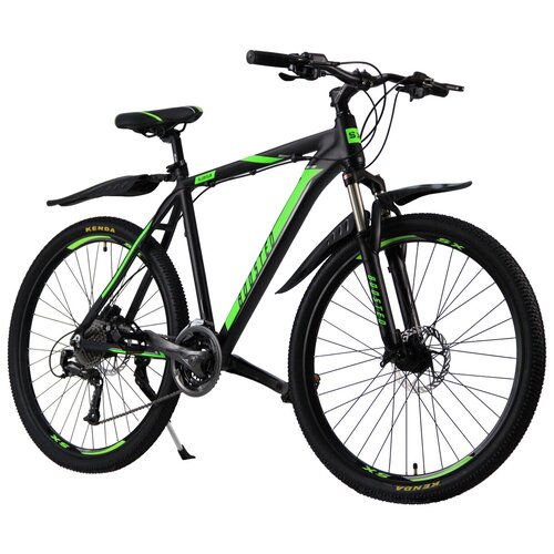 фото Велосипед скоростной 27,5 "boosted" зеленый, 27 скоростей (shimano), алюминиевая рама, тормаза гидравлические дисковые sx bike