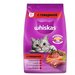 Корм сухой WHISKAS полнорационный для взрослых кошек «Вкусные подушечки с нежным паштетом. Аппетитный обед с говядиной», 1.9кг