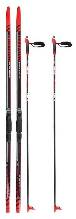 Комплект лыжный бренд ЦСТ Step, 190-150 (+--5 см), крепление SNS, цвет микс