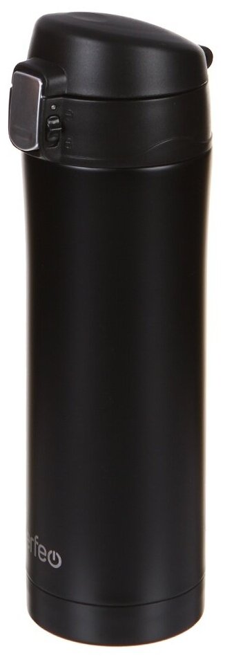 Термос PERFEO для напитков с крышкой-поилкой, объем 0,45 л, черный (PF_C3722)