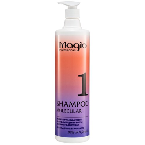 Шампунь для волос от выпадения безсульфатный Magio Professional Molecular Shampoo молекулярный усиленного действия 1000 мл