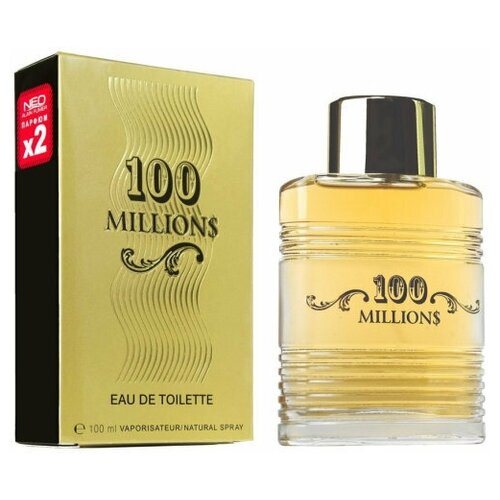 NEO PARFUM / Туалетная вода мужская 100 Millions, 100 мл туалетная вода мужская dolche primo 100 мл neo parfum 7329743