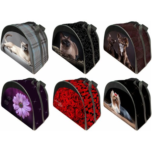 фото Perseiline сумка- переноска дизайн разм. s 40*20*26 цвет: разноцветный