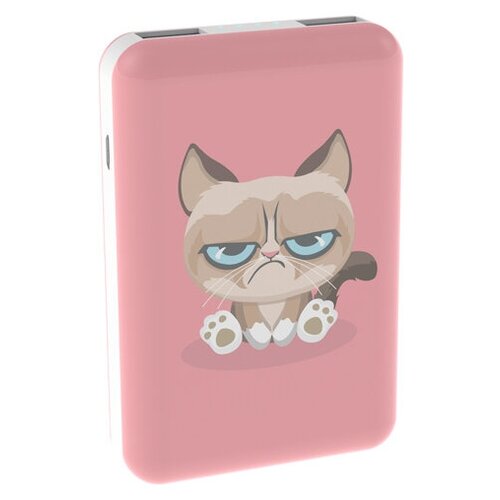 Внешний аккумулятор Ritmix Power Bank RPB-10007 10000mAh Grumpy Cat портативный аккумулятор ritmix rpb 10007 лама