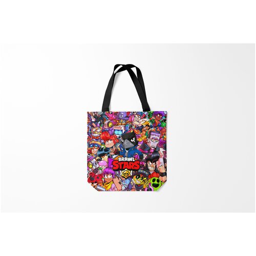 фото Сумка-шоппер / 40х40 см / геймерам / brawl stars crow ворон burnettie