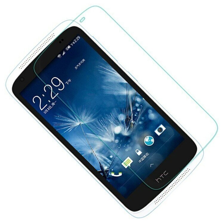 Защитная пленка MyPads (только на плоскую поверхность экрана, НЕ закругленная) для телефона HTC Desire 526/ 526 Dual Sim/ 526 G+ глянцевая