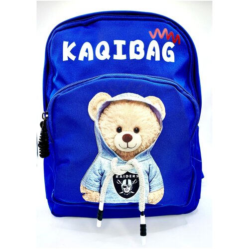 фото Рюкзак для детей / детский рюкзак на плечо мишка синий / детский рюкзачок с мишкой синий магазин 1