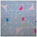 Постельное бельё 1,5 сп Треугольники, цвет бирюзовый, 147х210, 150х210, 70х70 см -2 шт бязь La Mar .