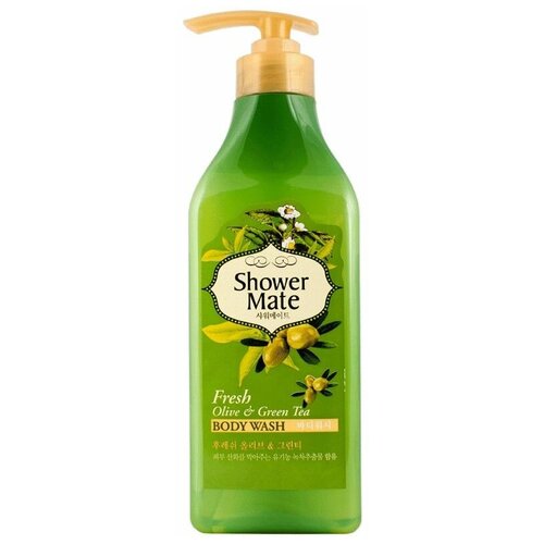 KeraSys Гель для душа оливки и зеленый чай - Shower mate fresh olive  green tea, 550мл