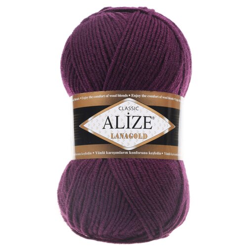 Пряжа Alize Lanagold, 49 % шерсть, 51 % акрил, 100 г, 240 м, 1 шт., 111 240 м