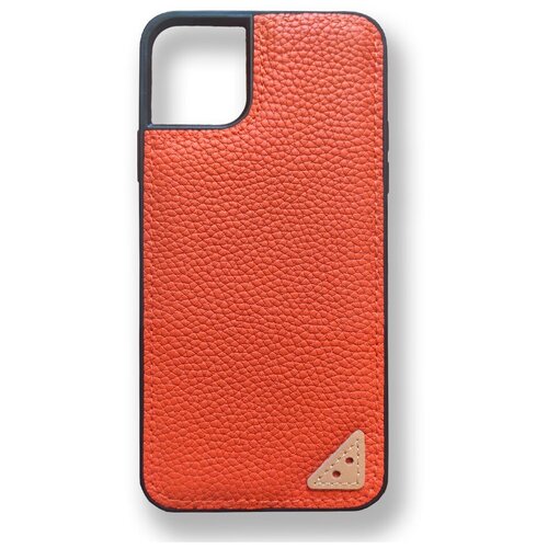 Кожаный чехол накладка Melkco Origin Series Snap Ring Case для Apple iPhone 11 Pro Max, оранжевый