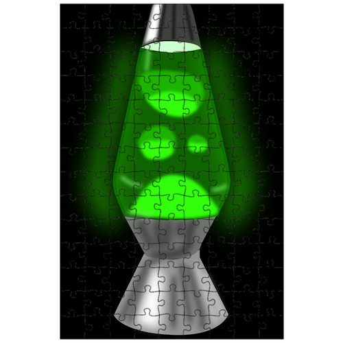фото Магнитный пазл 27x18см."лавовая лампа, светящийся, огни" на холодильник lotsprints