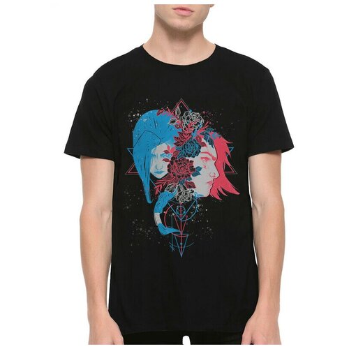 фото Футболка design heroes вай и джинкс / аркейн / arcane / мужская черная s