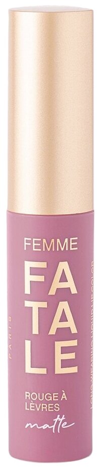 Vivienne Sabo жидкая матовая помада для губ Femme Fatale, оттенок 06 серо-розовый