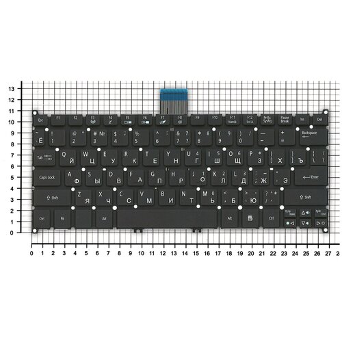 Клавиатура для ноутбука Acer Aspire S3 Aspire One 725 756 черная клавиатура для ноутбука acer aspire s3 951 2634g25