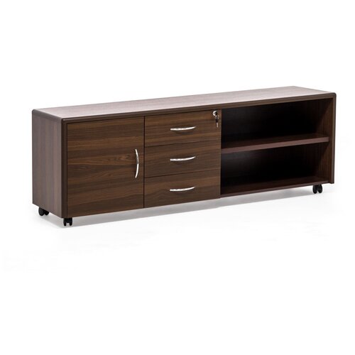 Тумба подкатная удлиненная Legno Profoffice Орех (102 502 WA) 1600x470x570