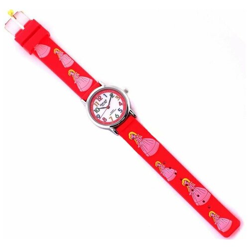фото Наручные часы omax, кварцевые, ремешок силикон, красный