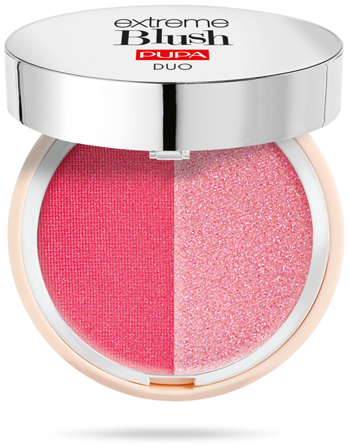 Pupa Румяна Extreme Blush Duo, 140 Radiant Flamingo - Glow Creamy