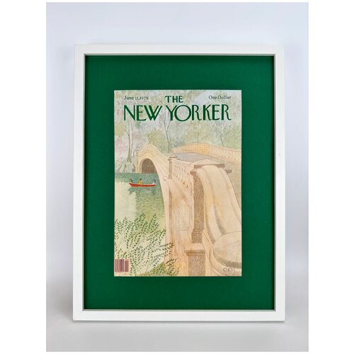 Оригинальная обложка журнала The New Yorker из 1979 года в раме.