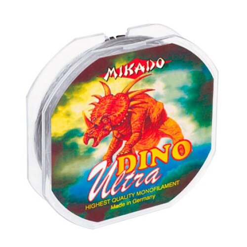 leska mikado dino ultra 30m012mm Монофильная леска MIKADO Dino Ultra d=0.34 мм, 150 м, 12.1 кг, прозрачный, 1 шт.