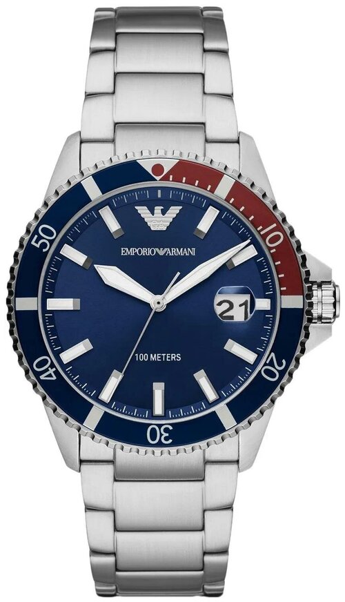 Наручные часы EMPORIO ARMANI Diver, синий, красный