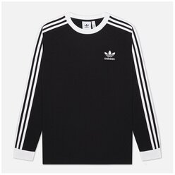 Мужской лонгслив adidas Originals LS Adicolor Classics 3-Stripes чёрный , Размер L