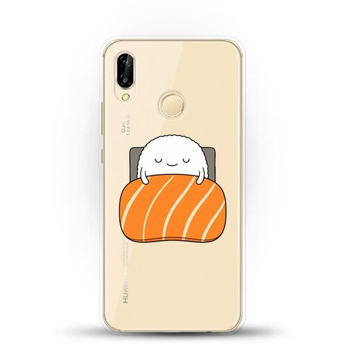 фото Силиконовый чехол суши засыпает на huawei nova 3e andy & paul